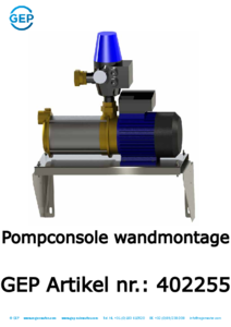 402255 Regenwaterpomp console wandmontage